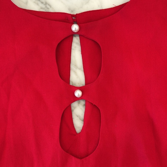 Women's‎ Reformation Killian Mini Dress with cutouts in Red, Size XS-NWT - Picture 3 of 9